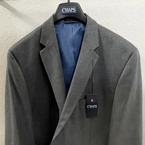 Chaps 50R Gray/Black Patterned Sport Coat | NEVER WORN